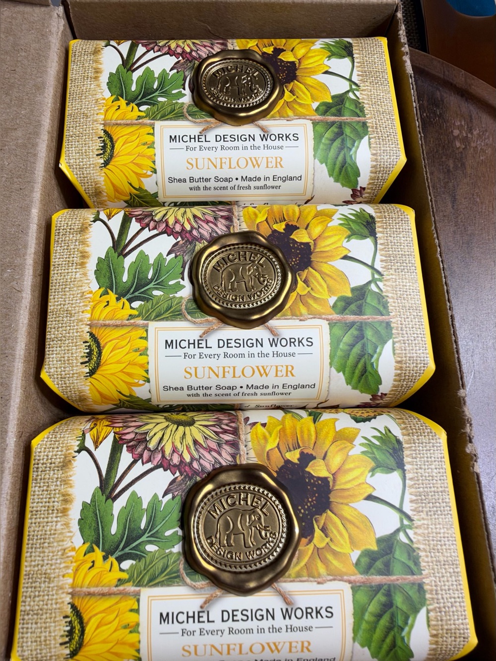 Michel Designs Sunflower Shea Butter Soap - Yellow
